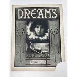 1913 Antique Dreams A Ballad Sheet Music Russell Smith